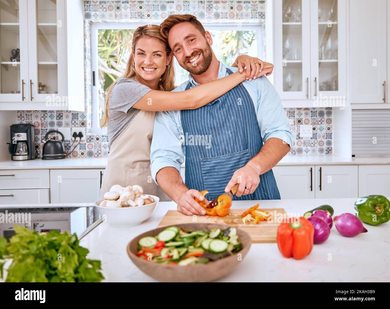 Woman cooking romantic dinner hi-res stock photography and images - Alamy