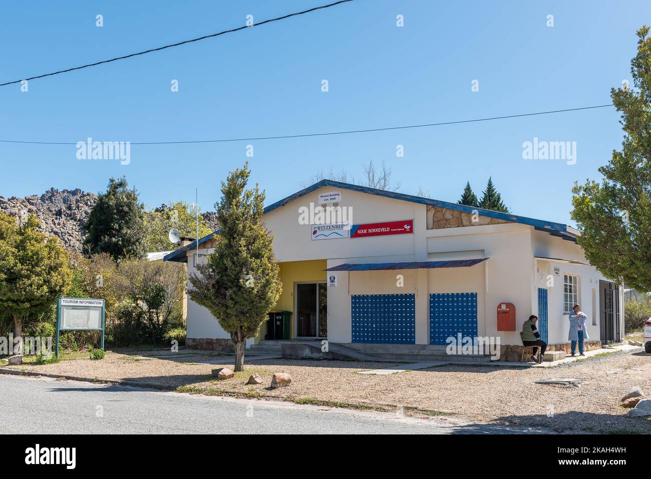 OP DIE BERG, SOUTH AFRICA - SEP 9, 2022: The post office and municipal office in Op Die Berg in the Koue Bokkeveld region of the Western Cape Province Stock Photo