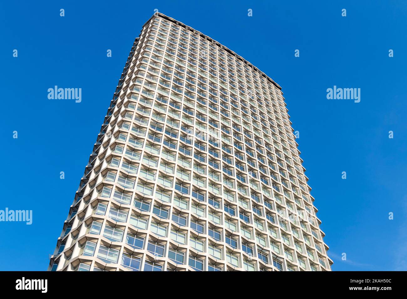 Centre Point skyscraper, at the junction of Charing Cross Road, Oxford Street, Tottenham Court Road and New Oxford Street, London, UK.  The 117 m (385 Stock Photo
