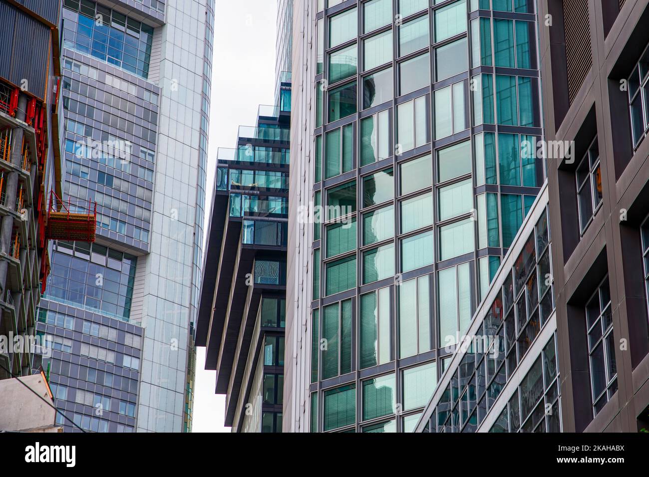 Office building with luxury apartments in the city center of Frankfurt am Main Stock Photo