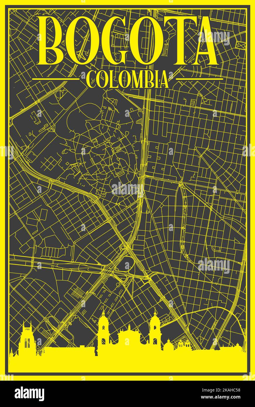 map of downtown bogota