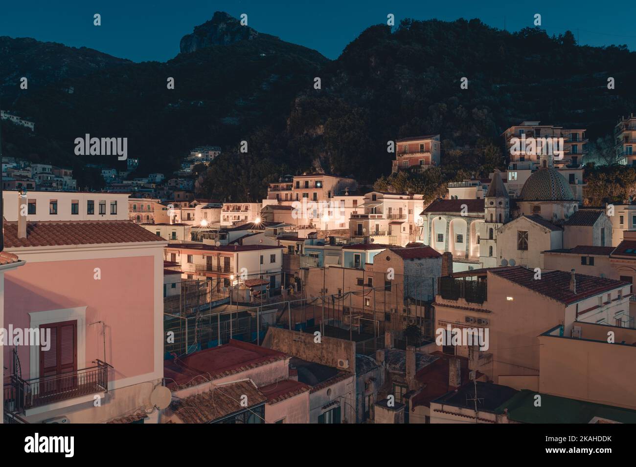 Village of Cetara in Amalfi Coast Italy Stock Photo
