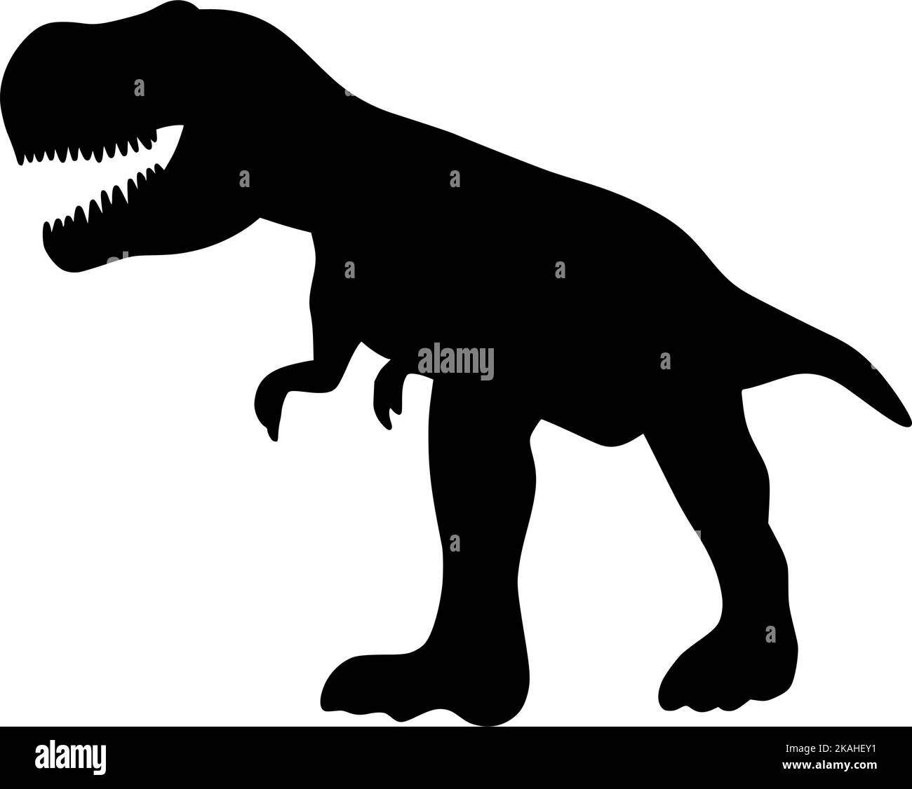 Dinosaur silhouette isolated vector illustration Stock Vector Image