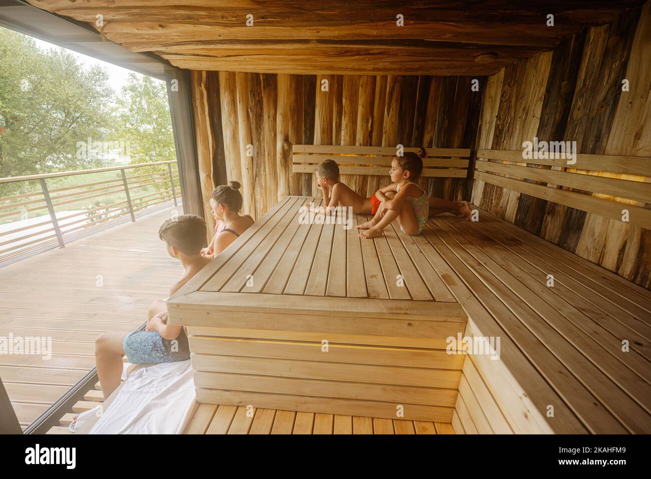 Sauna family child hires stock photography and images Alamy