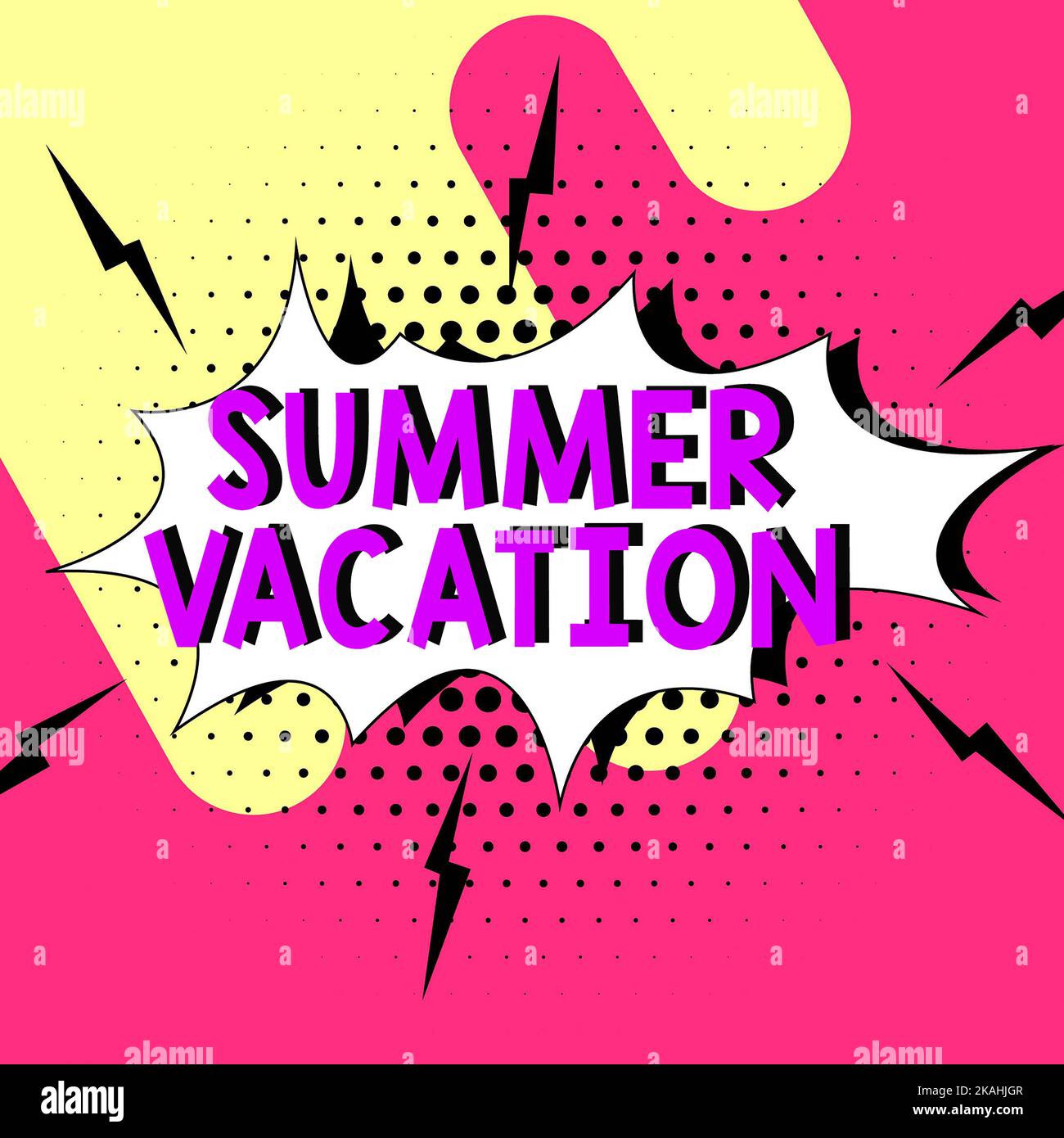 Handwriting text Summer Vacation. Business idea several short trips