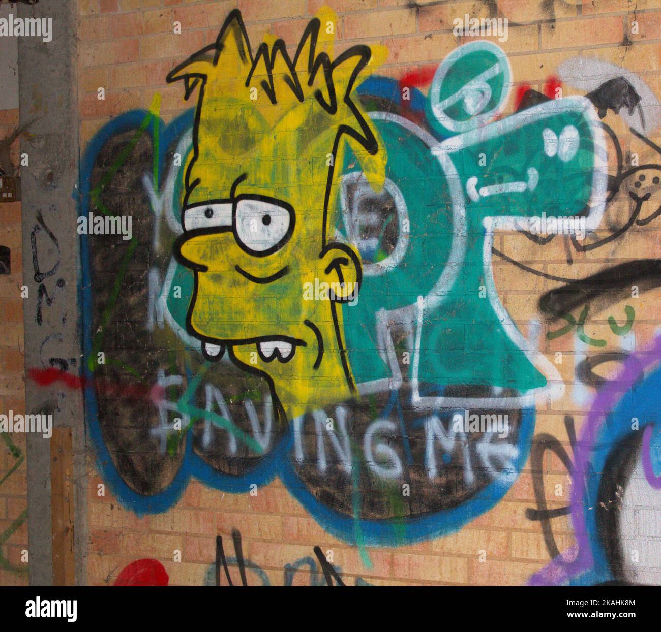 Abandoned buildings with Graffiti Stock Photo Alamy