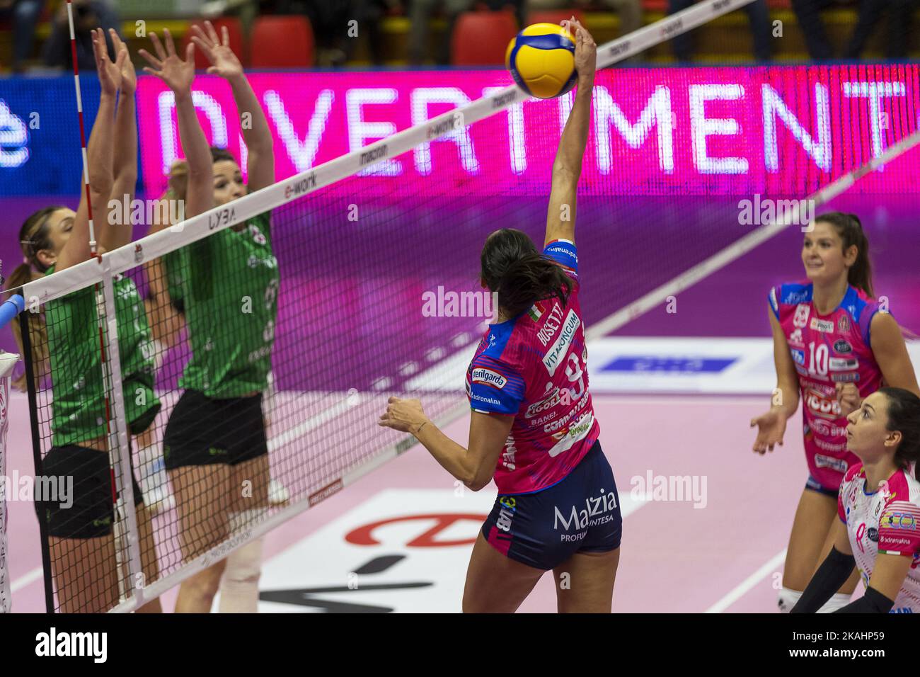 EWork Arena, Busto Arsizio (VA), Italy, November 02, 2022, Caterina Bosetti (Novara) during e EWork Arena, Busto Arsizio (VA), Italy, November 02, 2022, Caterina Bosetti (Novara) during e