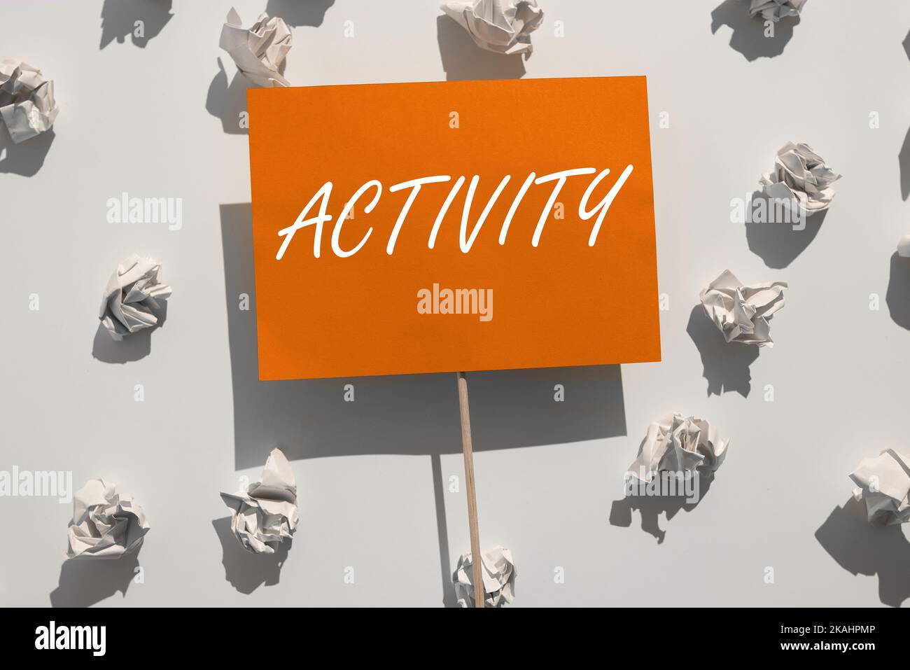 Sign displaying Activity. Internet Concept enterprise involving ...