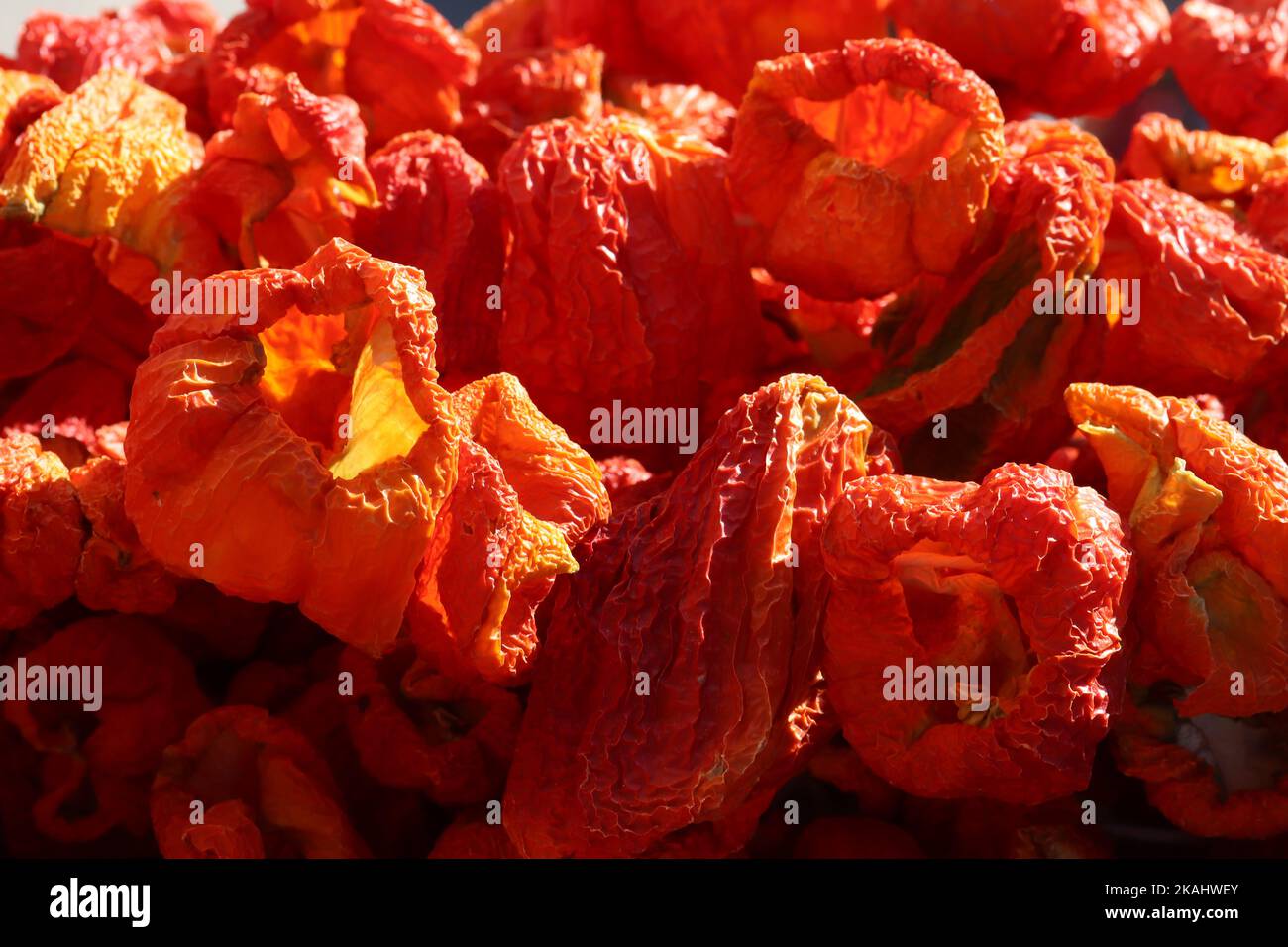 Organic, dried sweet bell pepper Stock Photo Alamy