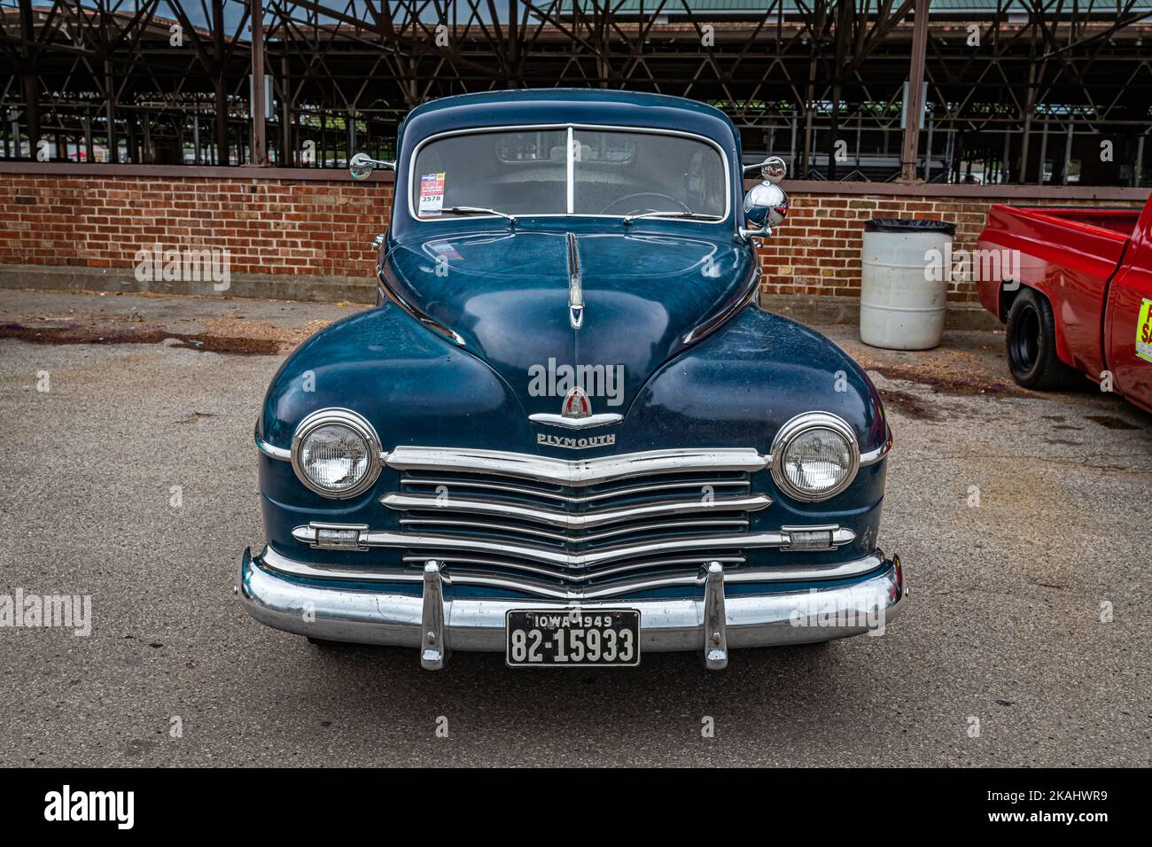 Des Moines, IA July 01, 2022 High perspective front view of a 1948