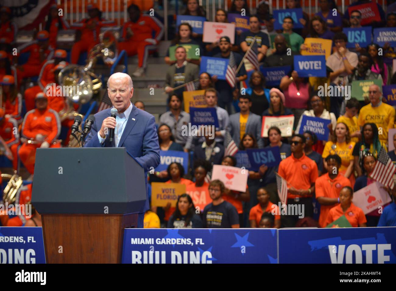 Miami Gardens, USA. 01st Nov, 2022. U.S. President Joe Biden during a ...