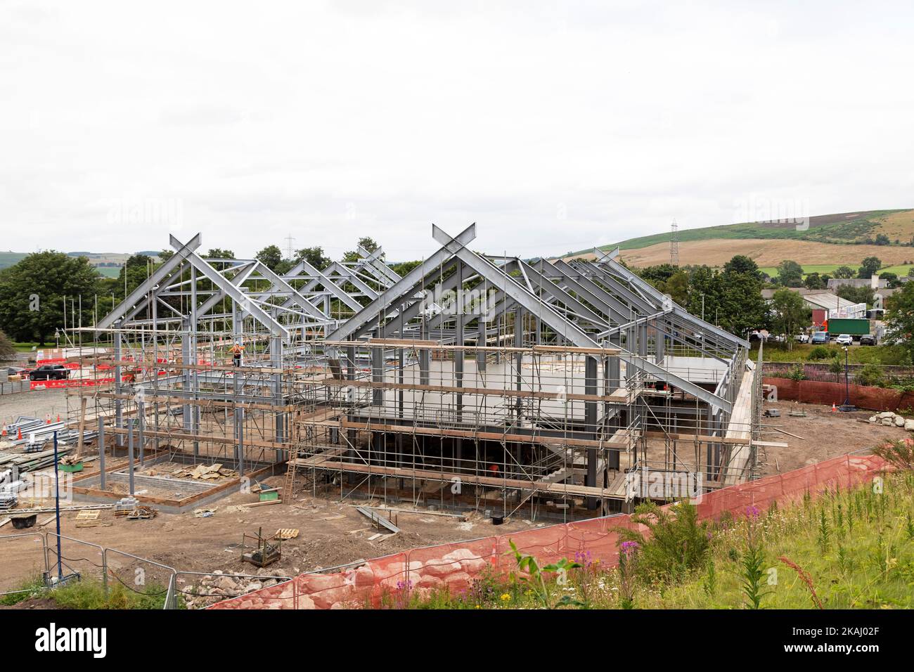 Construction of Ad Gefrin, a visitor attraction and whisky distillery ...