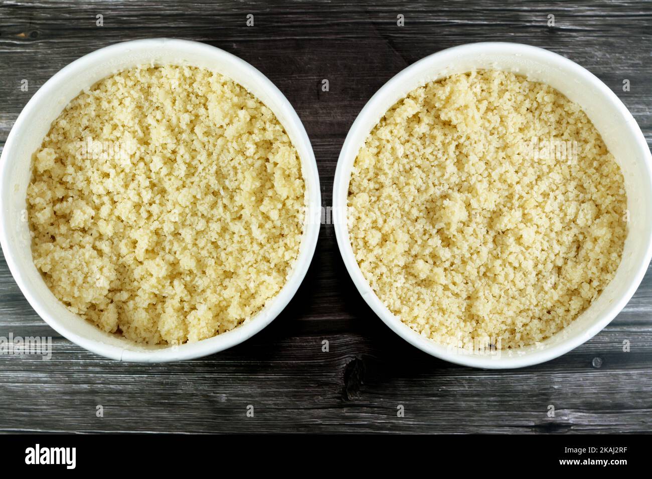 Arabian Cuisine dish of small steamed granules of rolled durum wheat