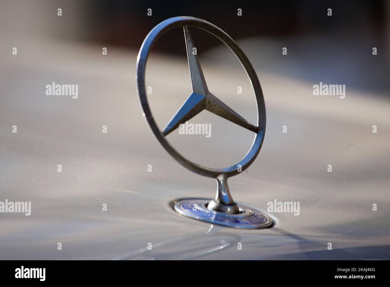 A Mercedes-Benz hood ornament. Daimler is said to favor Poland over Slovakia and Russia for the construction of a new car plant. Hungary has also been named as a potential candidate. Polish officials so far have given no leads on the upcoming project which could bring a thousand jobs to the country.  Stock Photo