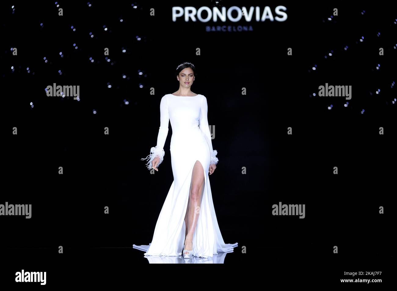 sachin and babi light blue dress 112 Pronovias Bridal Fall Winter 2016 Fashion Show Stock Photos, High-Res  Pictures, and Images main image 0