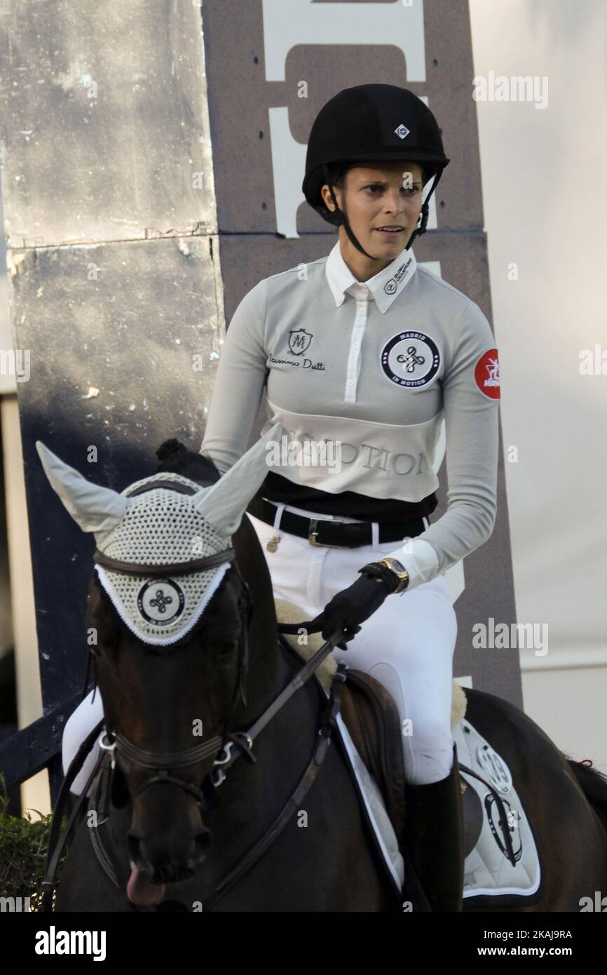 Athina Onassis attends Global Champions Tour Horse Tournament on May 22, 2016 in Madrid, Spain.(Photo by Oscar Gonzalez/NurPhoto) *** Please Use Credit from Credit Field *** Stock Photo