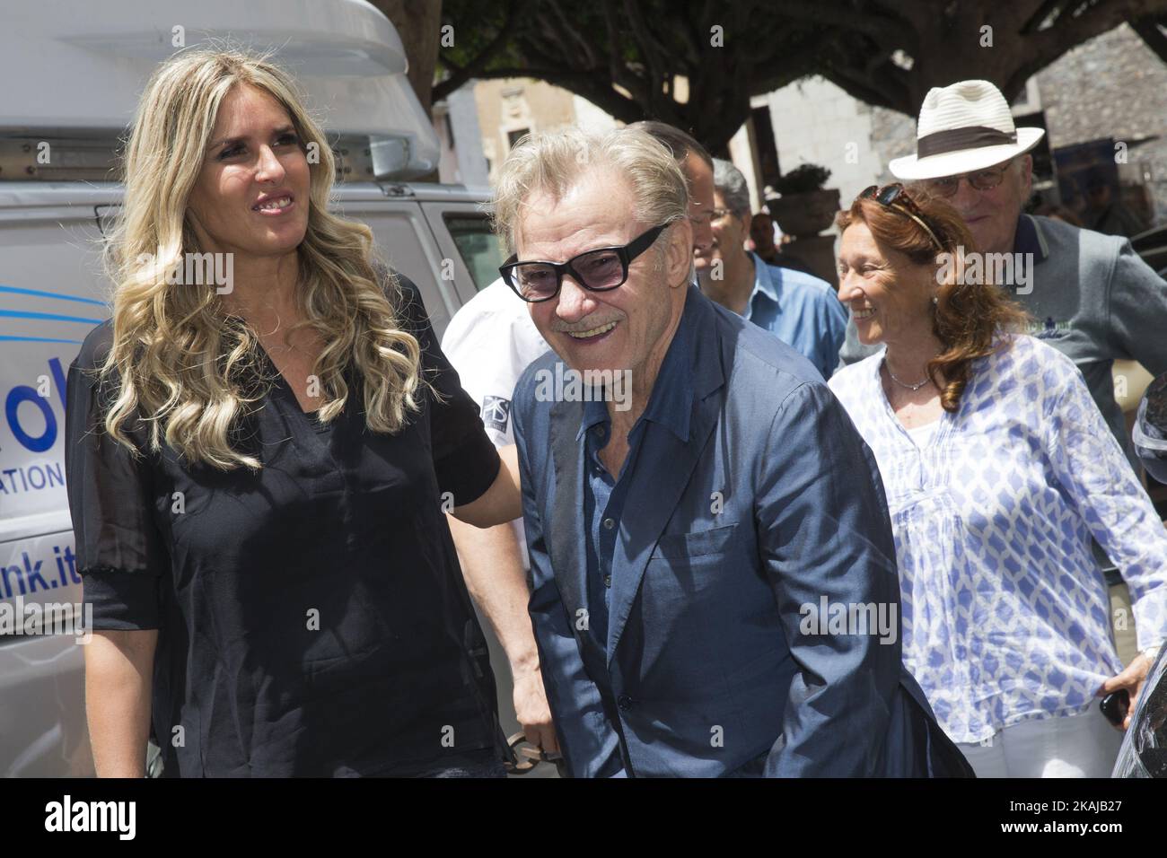 Harvey Keitel attends 62 Taormina Film Fest - Day 4 on June 14, 2016 in Taormina, Italy. (Photo by Manuel Romano/NurPhoto) *** Please Use Credit from Credit Field *** Stock Photo