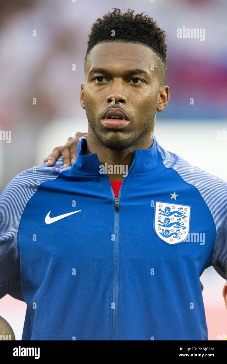 Daniel Sturridge of England before the UEFA Euro 2016 Group B match between Slovakia and England at Stade Geoffroy Guichard in Saint-Etienne, France on June 20, 2016 (Photo by Andrew Surma/NurPhoto) *** Please Use Credit from Credit Field *** Stock Photo