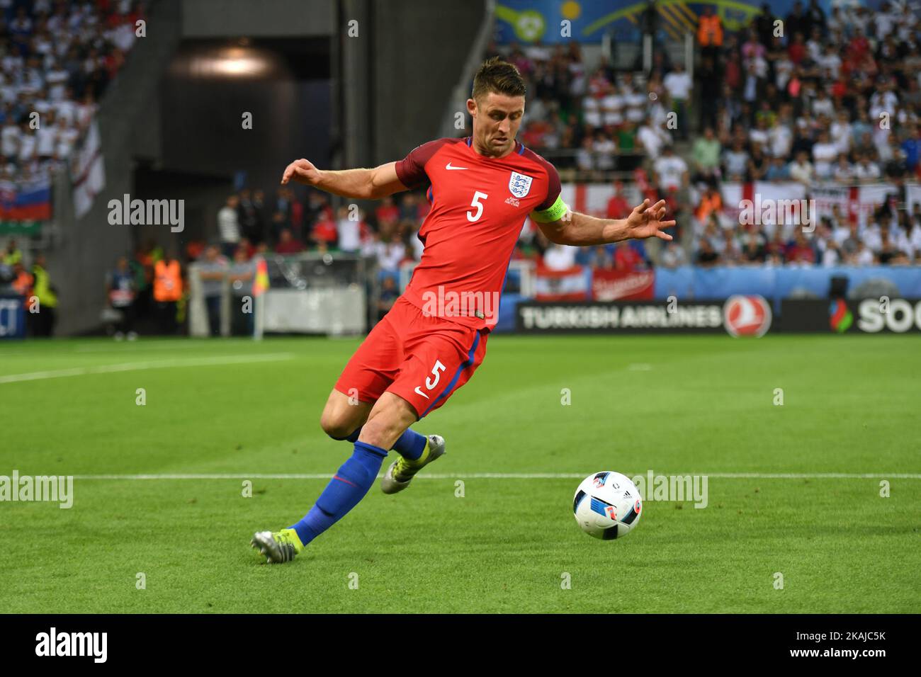 Gary Cahill of England pictured during the UEFA Euro 2016 Group B match between Slovakia and England at Stade Geoffroy Guichard in Saint-Etienne, France, June 20, 2016 (Photo by Andrew Surma/NurPhoto) *** Please Use Credit from Credit Field *** Stock Photo