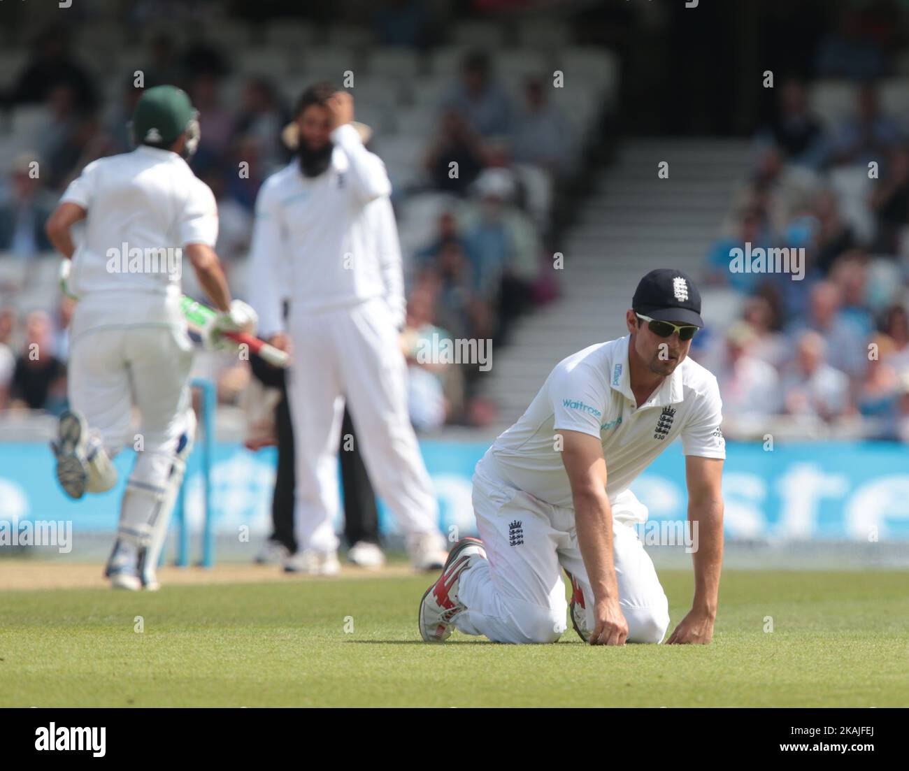 England's Alastair Cook   During Day Three of the Fourth Investec Test Match between England and Pakistan played at The Kia Oval Stadium, London on August 13th 2016 Stock Photo