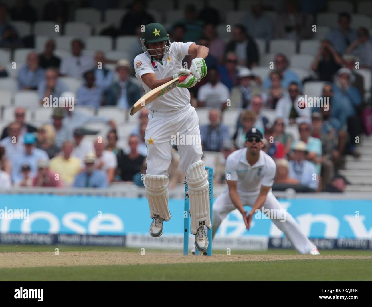 Pakistan's Younis Khan  During Day Three of the Fourth Investec Test Match between England and Pakistan played at The Kia Oval Stadium, London on August 13th 2016 Stock Photo