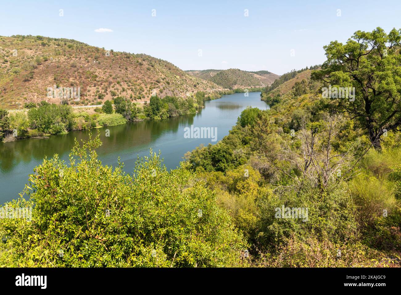 A beautiful view of the Tagus River in Gaviao, Portugal Stock Photo - Alamy
