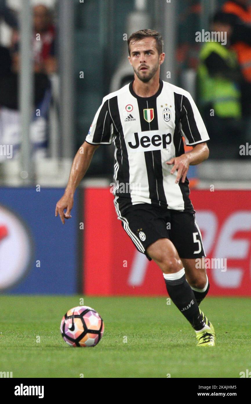 Juventus midfielder Miralem Pjanic (5) in action during the Serie