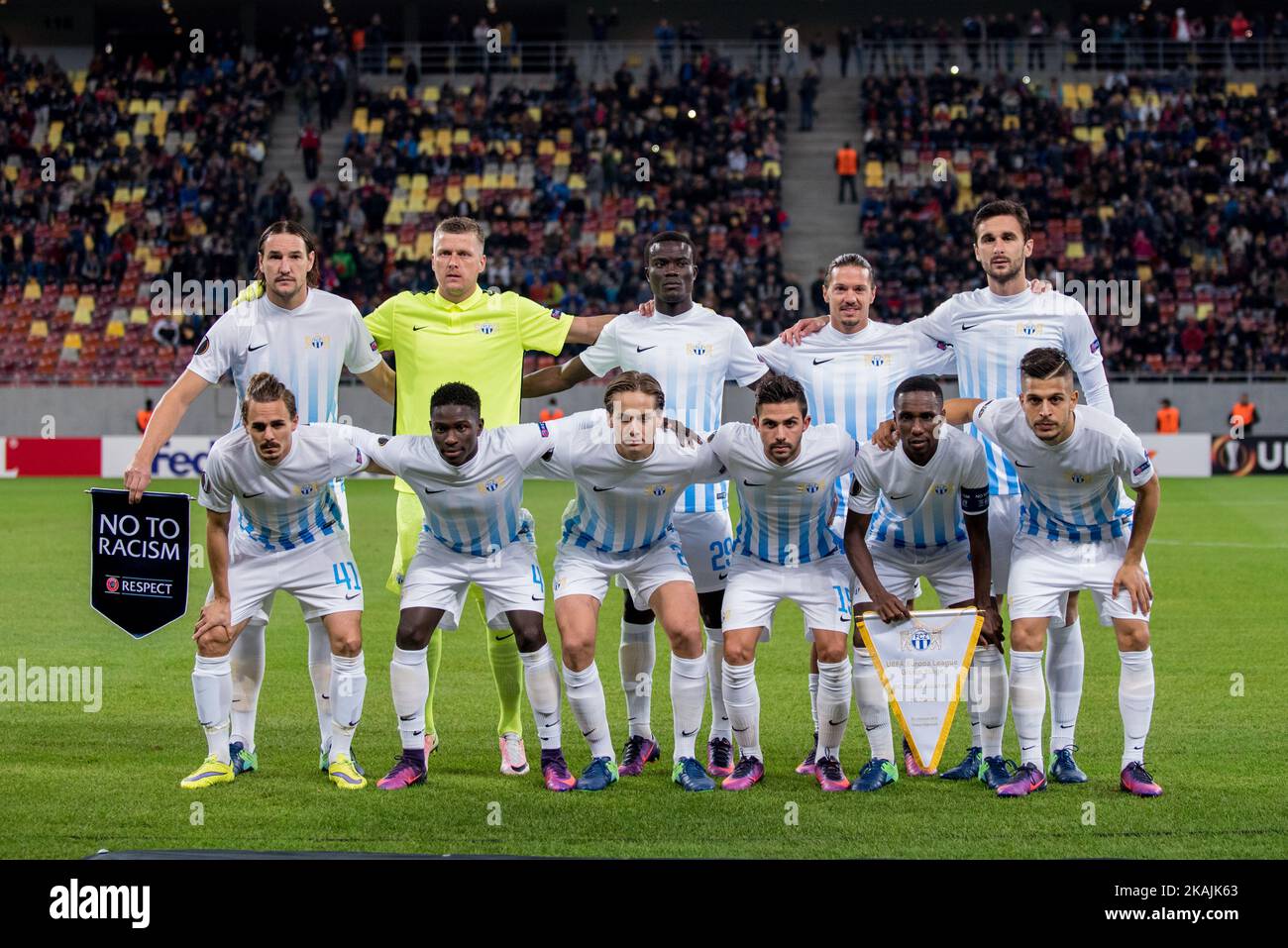 FC Zurich during the UEFA Europa League 2016-2017, Group L game between FC Steaua Bucharest ROU and FC Zurich (SUI) at National Arena, Bucharest,  Romania ROU, on October 20, 2016.  Stock Photo