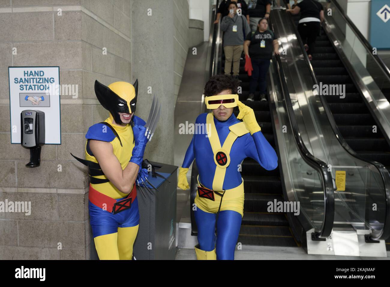 Cosplayers attend Stan Lee’s Comic Con in Los Angeles, California. October 29, 2016. The three day pop culture convention attracts tens of thousands of fans of comics, video games, fantasy and science fiction. (Photo by Ronen Tivony/NurPhoto) *** Please Use Credit from Credit Field *** Stock Photo