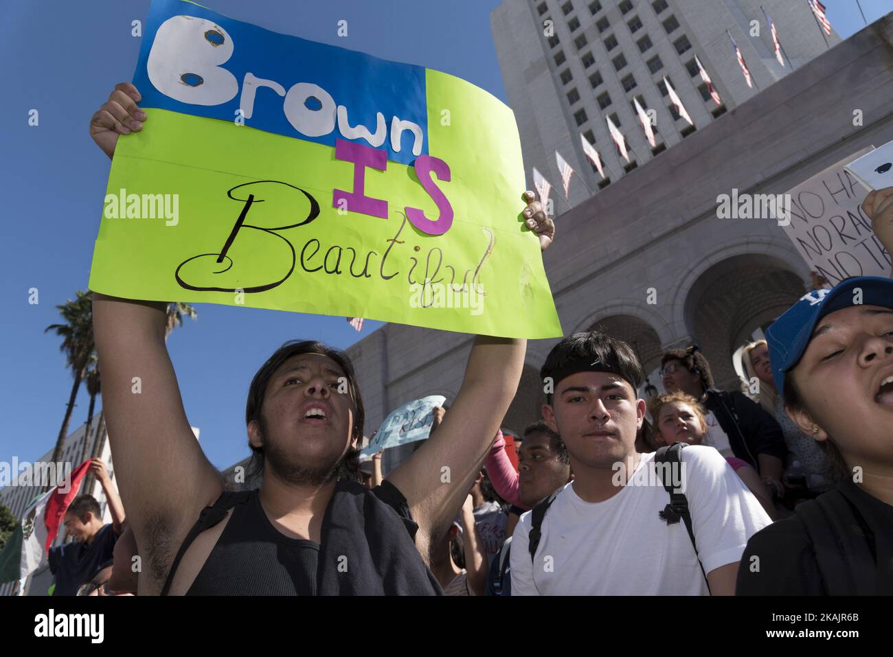 Hundreds of Los Angeles high school students walkout of classes to ...