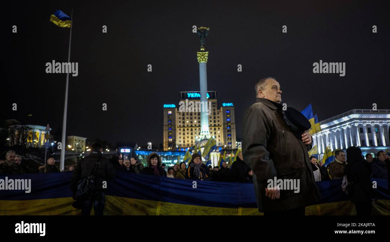 Ukrainians commemorate the Maidan protest (Revolution of Dignity ...
