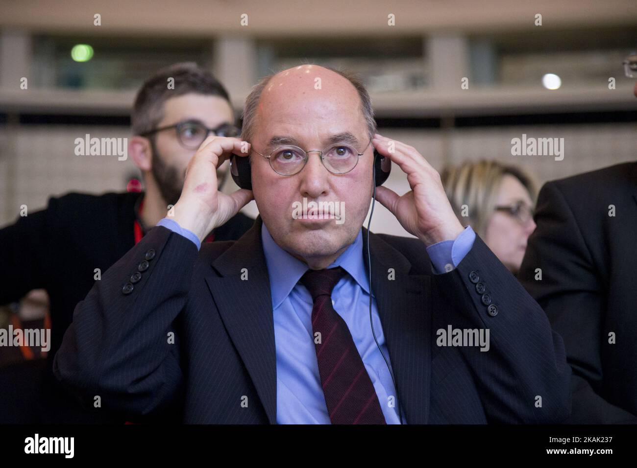 German politician Gregor Gysi (Die Linke is pictured during the 5th congress of the Party of the European Left in Berlin, Germany on December 17, 2016. The congress is finding place from December 16 to 18, 2016. (Photo by Emmanuele Contini/NurPhoto) *** Please Use Credit from Credit Field *** Stock Photo