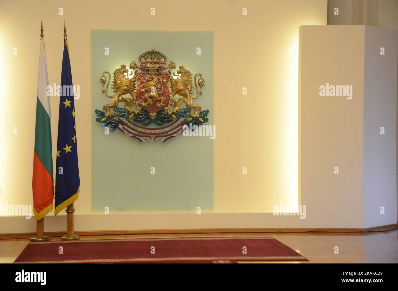 Bulgaria's new President Rumen Radev during the inauguration ceremony ...