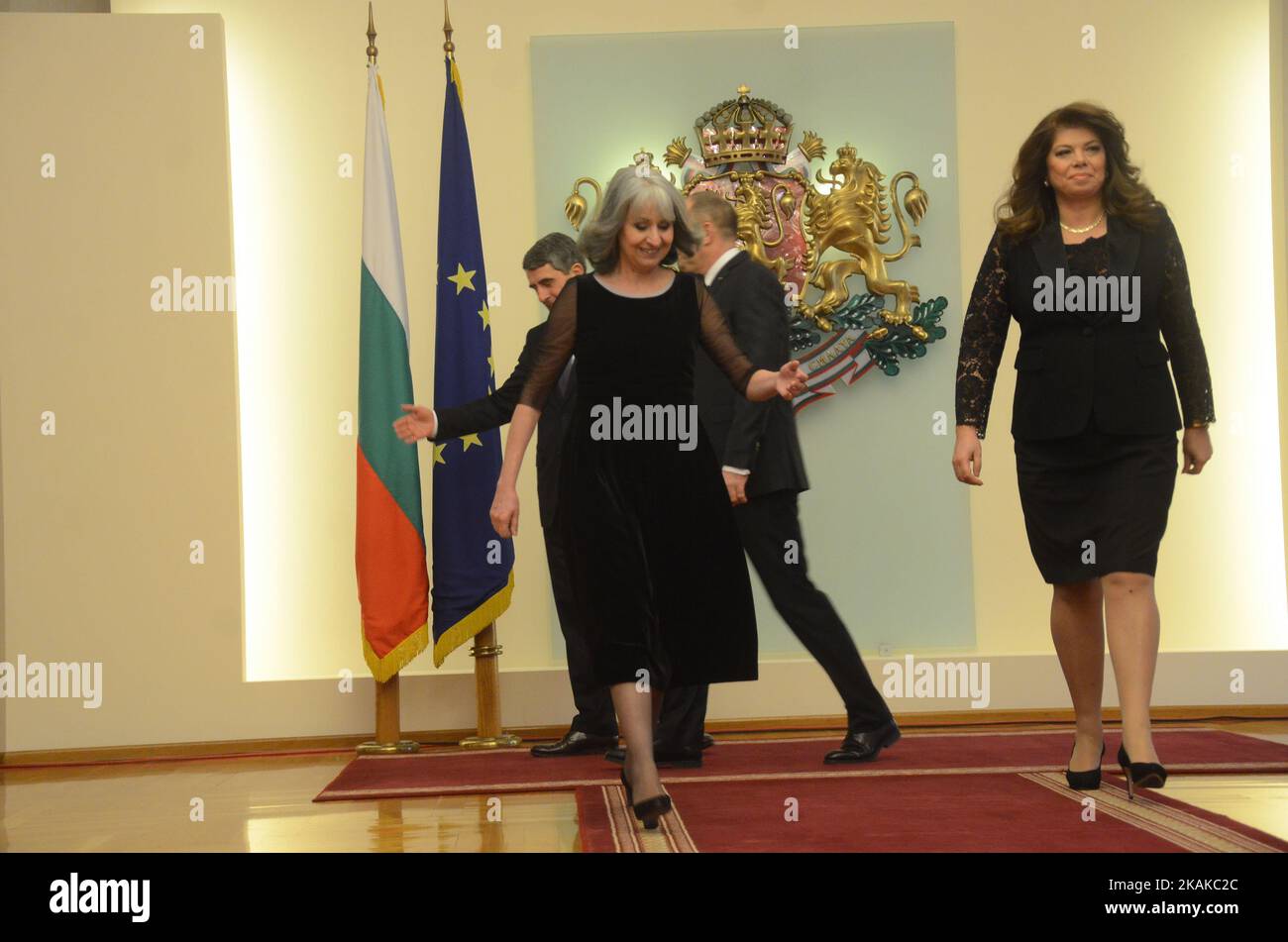 Bulgaria's new President Rumen Radev during the inauguration ceremony ...