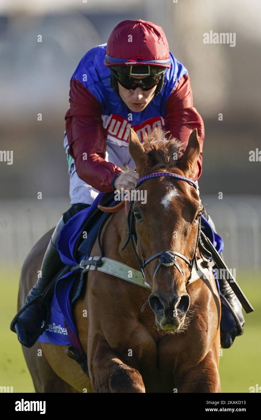 File photo dated 27-02-2021 of Tritonic ridden by Adrian Heskin. Tritonic could be the one to be on in what promises to be an attritional renewal of the BetGoodwin November Handicap at Doncaster. Issue date: Thursday November 3, 2022. Stock Photo
