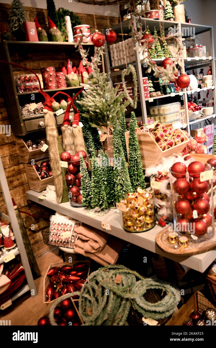 Copenhagen/Denmark/03 November 2022/ Christmas items on sale at ...