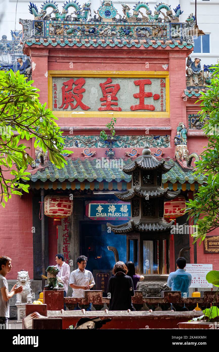 Jade Empress Pagoda, Ho Chi Minh City, Vietnam Stock Photo