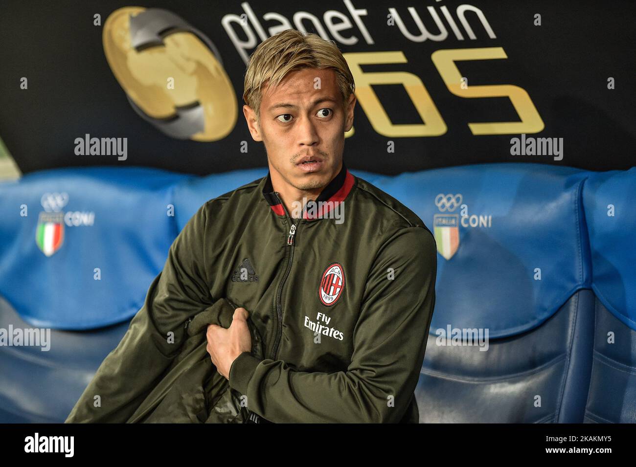 Keisuke Honda of AC Milan during the Serie A match between Lazio and Milan at Stadio Olimpico, Rome, Italy on 13 February 2017. (Photo by Giuseppe Maffia/NurPhoto) *** Please Use Credit from Credit Field *** Stock Photo