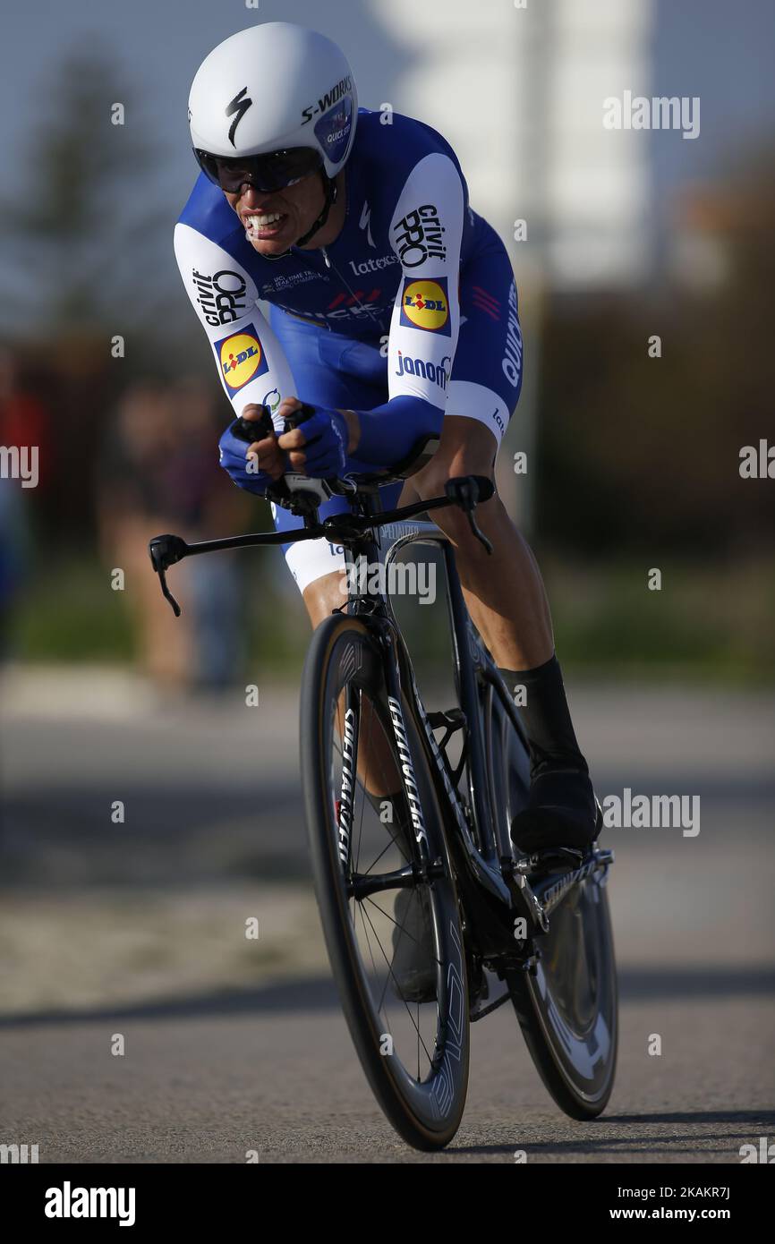 MAS Enric of QUICK STEP FLOORS during the 3rd stage time trial of the cycling Tour of Algarve in Sagres on February 17 2017. Photo by Filipe Amorim NurPhoto Please Use Credit