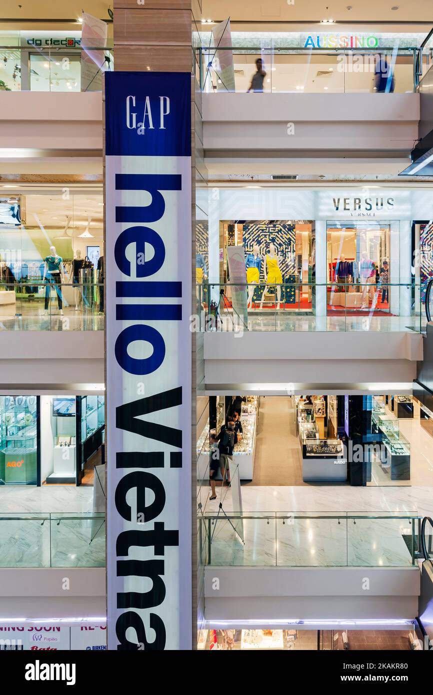 Vincom Centre Shopping Mall interior, Ho Chi Minh City, Vietnam Stock Photo