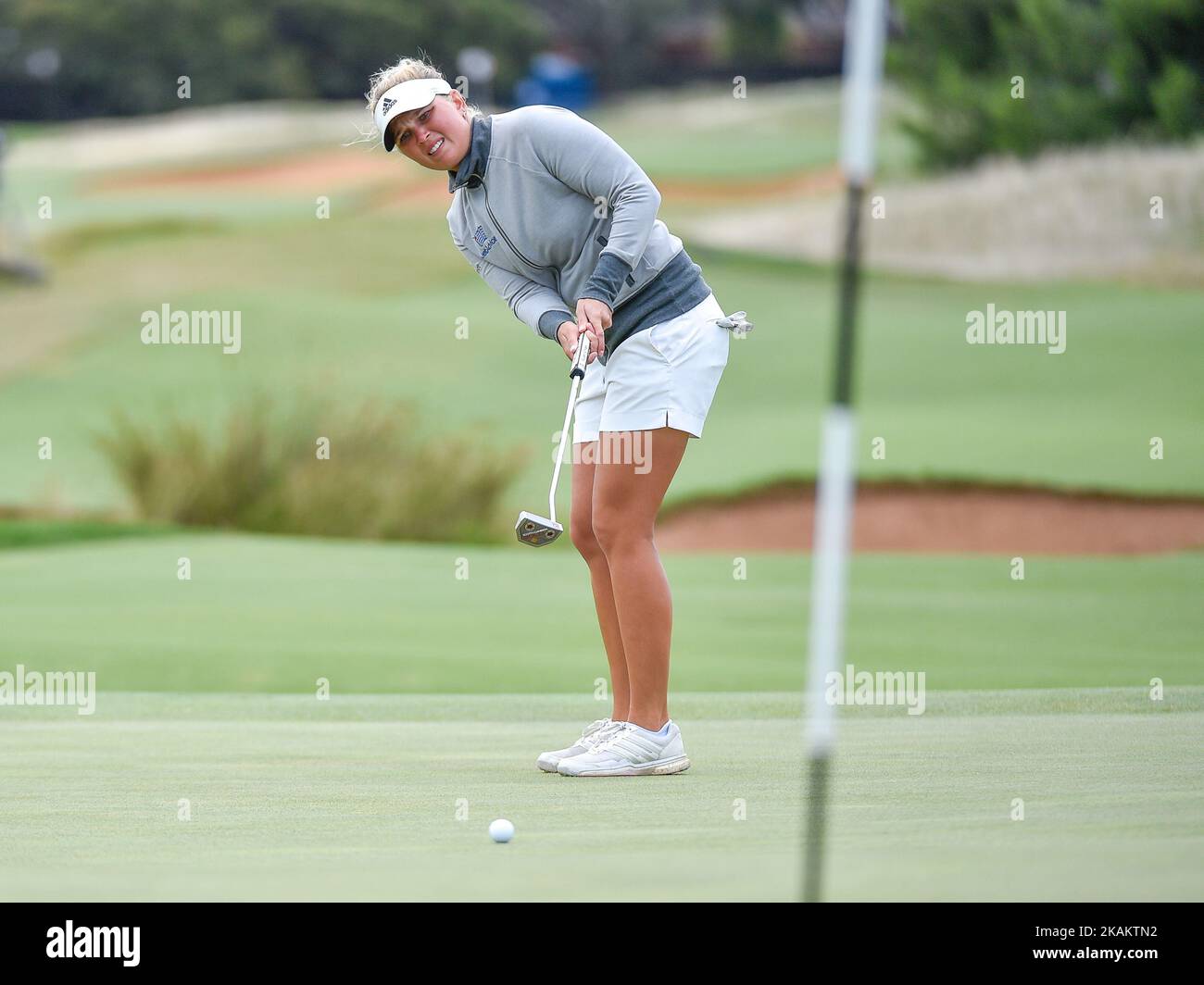 Nanna Madsen from Denmark during round four of the ISPS Handa Women's  Australian Open at Royal Adelaide Golf Club on February 19, 2017 in  Adelaide, Australia. (Photo by Andy Astfalck/NurPhoto) *** Please