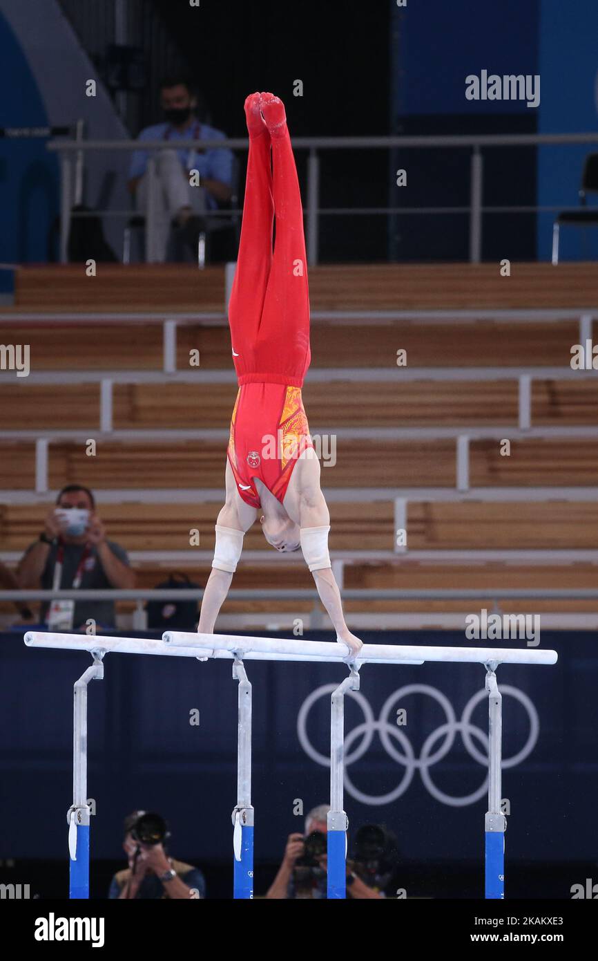 AUGUST 03rd, 2021 - TOKYO, JAPAN: ZOU Jingyuan of China performs at the ...