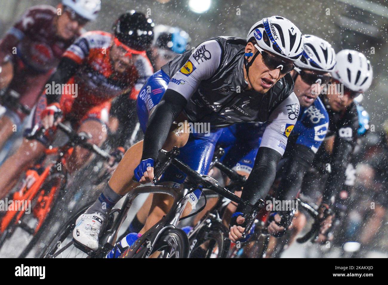 Germany's Marcel Kittel from Quick-Step Floors in action during the fourth stage, a 143km Yas Island Stage at the F1 Yas Marina circuit. On Sunday, February 26, 2017, in Yas Marina Island, Abu Dhabi, UAE. (Photo by Artur Widak/NurPhoto) *** Please Use Credit from Credit Field ***  Stock Photo