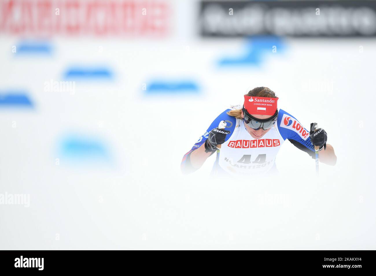One of the favourites Justyna Kowalczyk from Poland during Ladies cross-country 10.0km Individual Classic final, at FIS Nordic World Ski Championship 2017 in Lahti. On Tuesday, February 28, 2017, in Lahti, Finland. Photo by Artur Widak *** Please Use Credit from Credit Field ***  Stock Photo