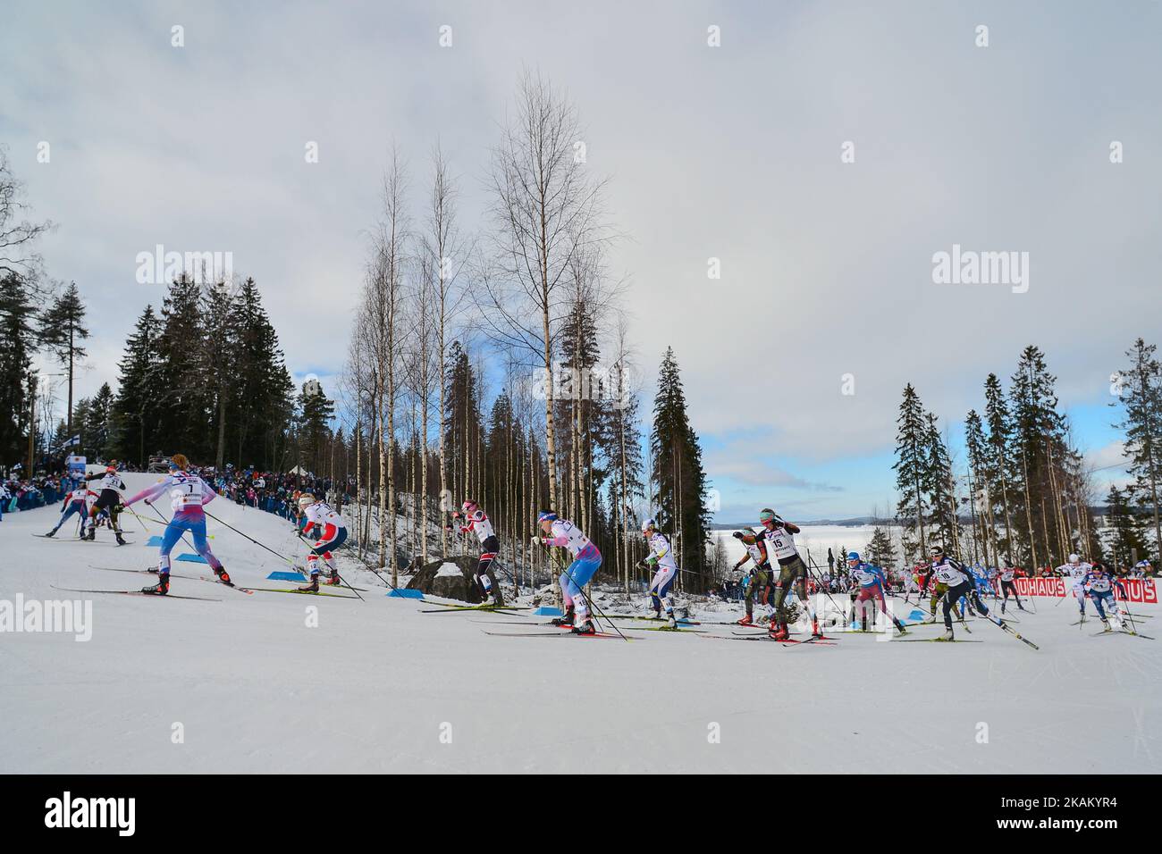 Ladies cross-country 30 km Mass Start Free final, at FIS Nordic World Ski Championship 2017 in Lahti. On Saturday, March 04, 2017, in Lahti, Finland. Photo by Artur Widak *** Please Use Credit from Credit Field ***  Stock Photo