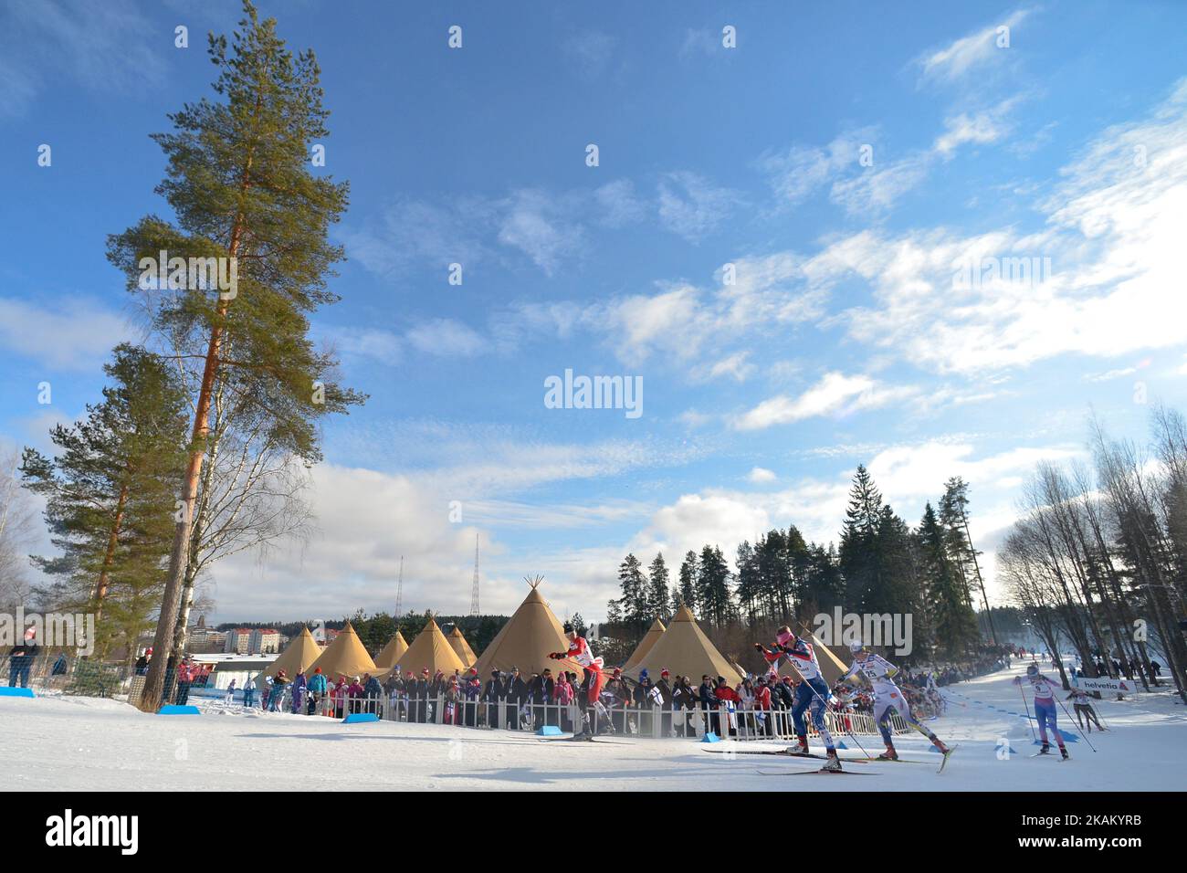 Ladies cross-country 30 km Mass Start Free final, at FIS Nordic World Ski Championship 2017 in Lahti. On Saturday, March 04, 2017, in Lahti, Finland. Photo by Artur Widak *** Please Use Credit from Credit Field ***  Stock Photo