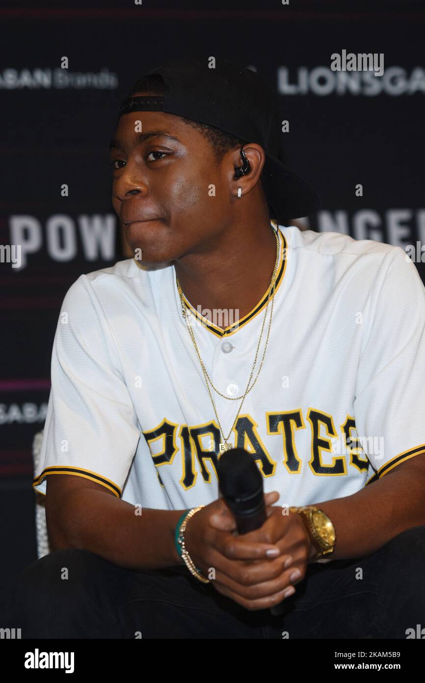 RJ Cyler is seen during the Power Rangers film press conference at St. Regis Hotel on March 15, 2017 in Mexico City, Mexico (Photo by Carlos Tischler/NurPhoto) *** Please Use Credit from Credit Field *** Stock Photo