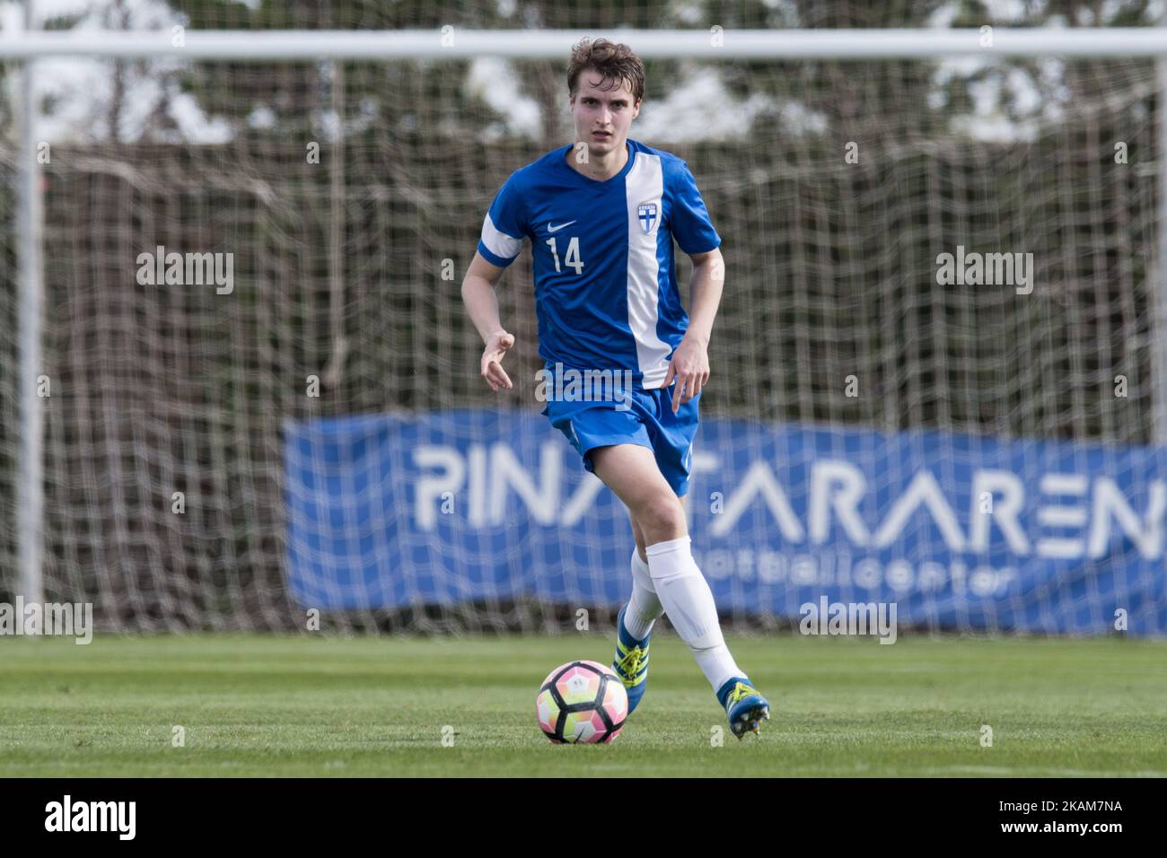 Lassi Jarvenpaa (Finland) during the friendly match of national teams U21 of The Netherlands vs. Finland at Pinatar Arena on March 24, 2017 in Murcia, Spain. (Photo by Jose Breton/Nurphoto) *** Please Use Credit from Credit Field ***  Stock Photo