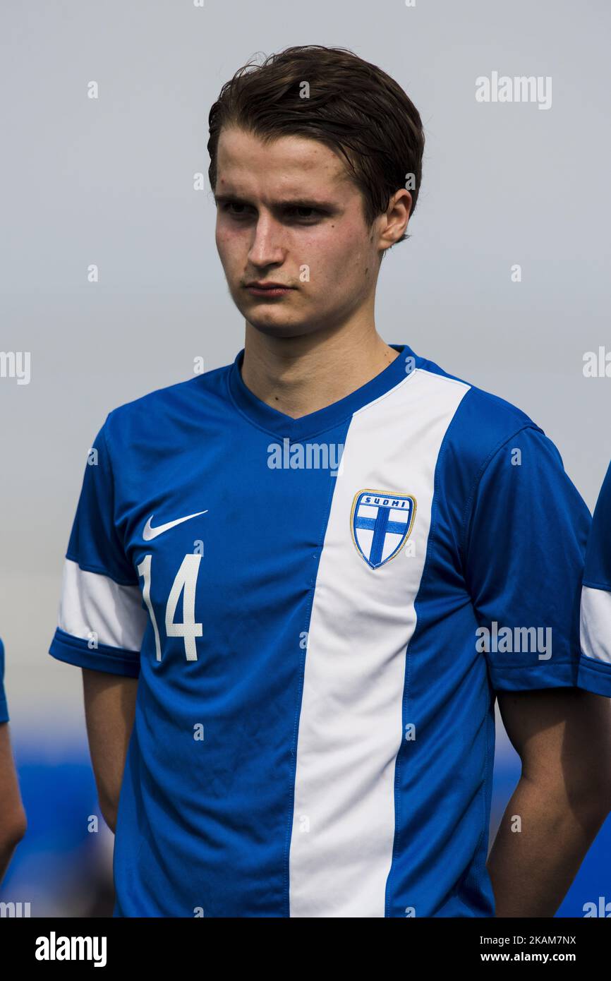 Lassi Jarvenpaa (Finland) during the friendly match of national teams U21 of The Netherlands vs. Finland at Pinatar Arena on March 24, 2017 in Murcia, Spain. (Photo by Jose Breton/Nurphoto) *** Please Use Credit from Credit Field ***  Stock Photo