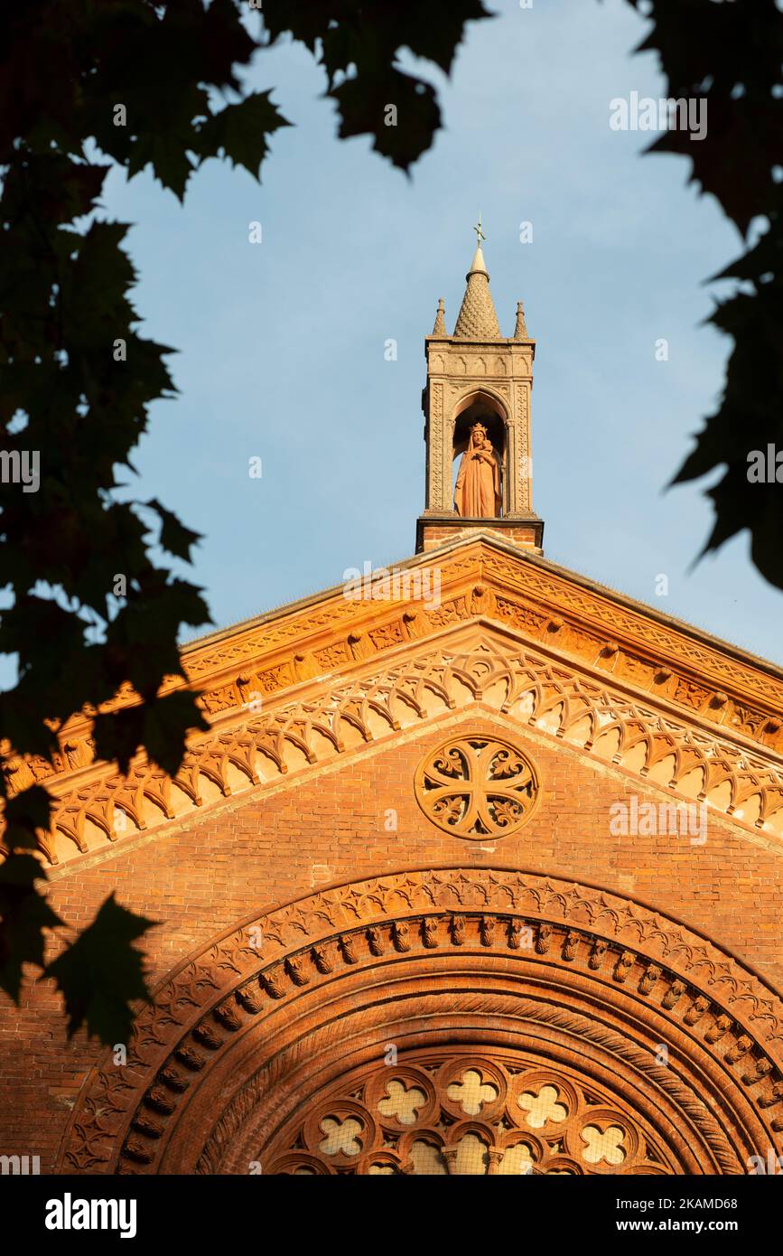 Italy, Lombardy, Milan, San Marco Church, Detail Facade Stock Photo